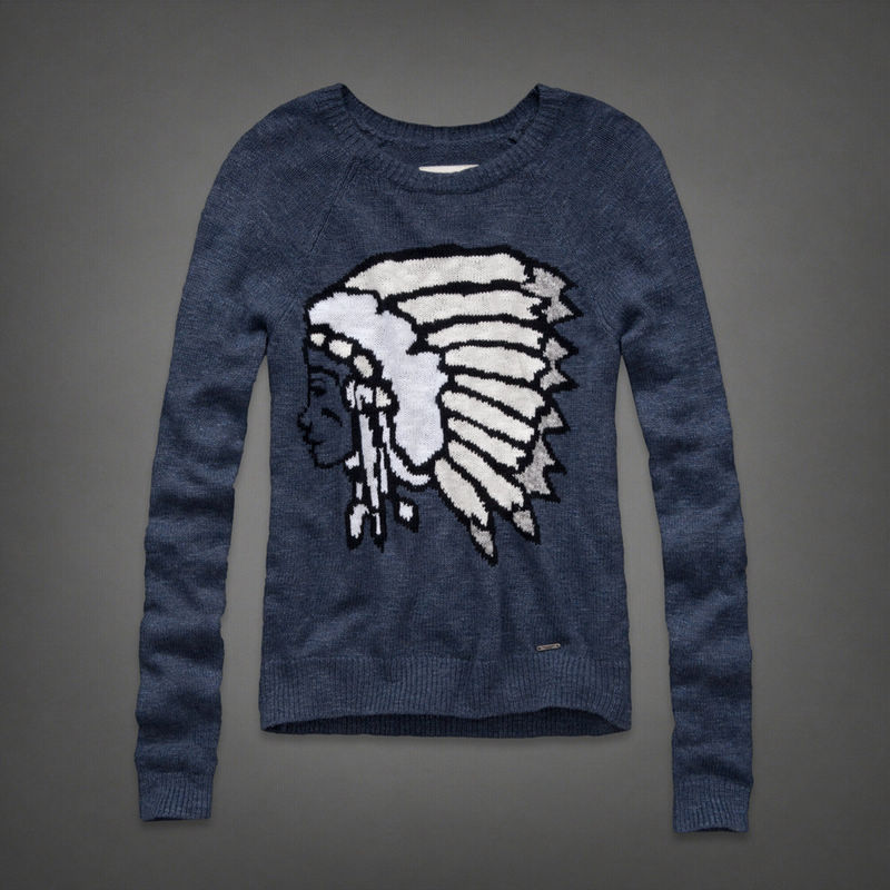 Abercrombie Fitch Mujeres De Cuello Redondo Jersey AF8328 Abercrombie Fitch Mujeres De Cuello Redondo Jersey AF8328